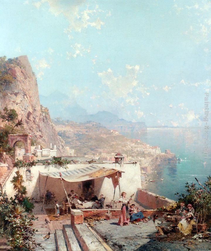 Franz Richard Unterberger Amalfi, Golfe de Salerne